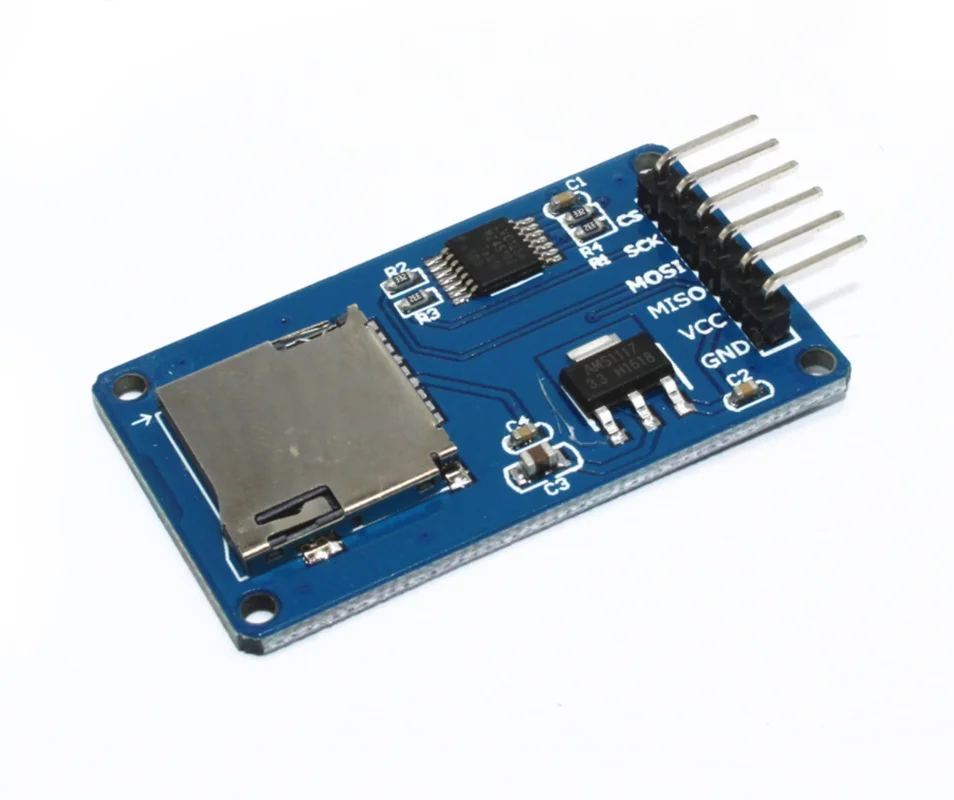 5pcs Micro SD card module Mini TF card reader/writer SPI interface with level conversion chip
5pcs Micro SD card module Mini TF card reader/writer SPI interface with level conversion chip