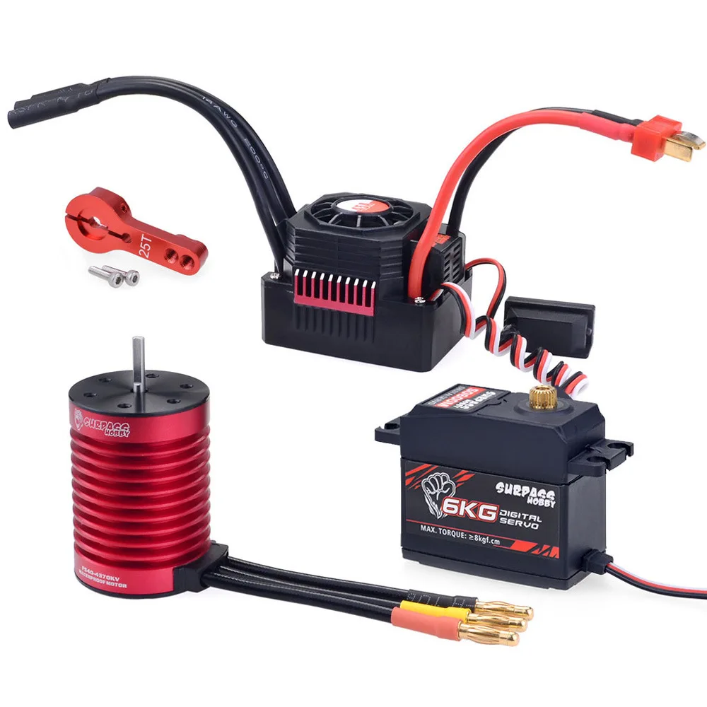 Surpass Hobby F540 Brushless Motor 60A ESC LED Program Card Combo for 1/10 RC Crawler Car Vehicles Model Spare Parts
Surpass Hobby F540 Brushless Motor 60A ESC LED Program Card Combo for 1/10 RC Crawler Car Vehicles Model Spare Parts