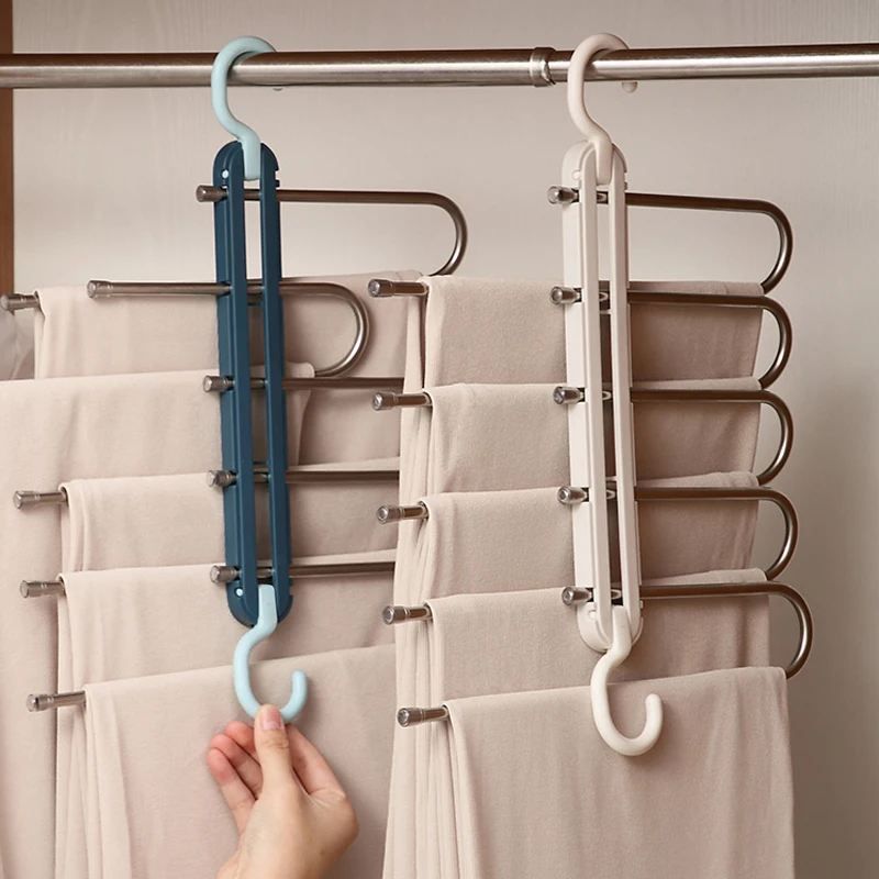 5 layers Stainless Steel Clothes Hangers S Shape Pants Storage Hangers Clothes Storage Rack Multilayer Storage Cloth Hanger
5 layers Stainless Steel Clothes Hangers S Shape Pants Storage Hangers Clothes Storage Rack Multilayer Storage Cloth Hanger