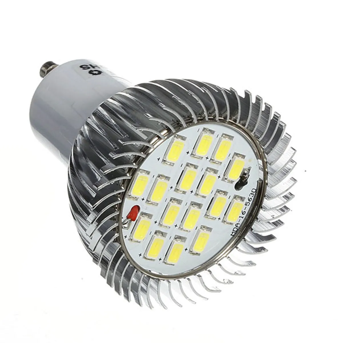 

1x 10x GU10 7W 640LM 16 LED 5630 SMD Energy Saving Spotlight Bulb Home Lamp Pure White Chandelier Lighting Fixture AC85-265V
