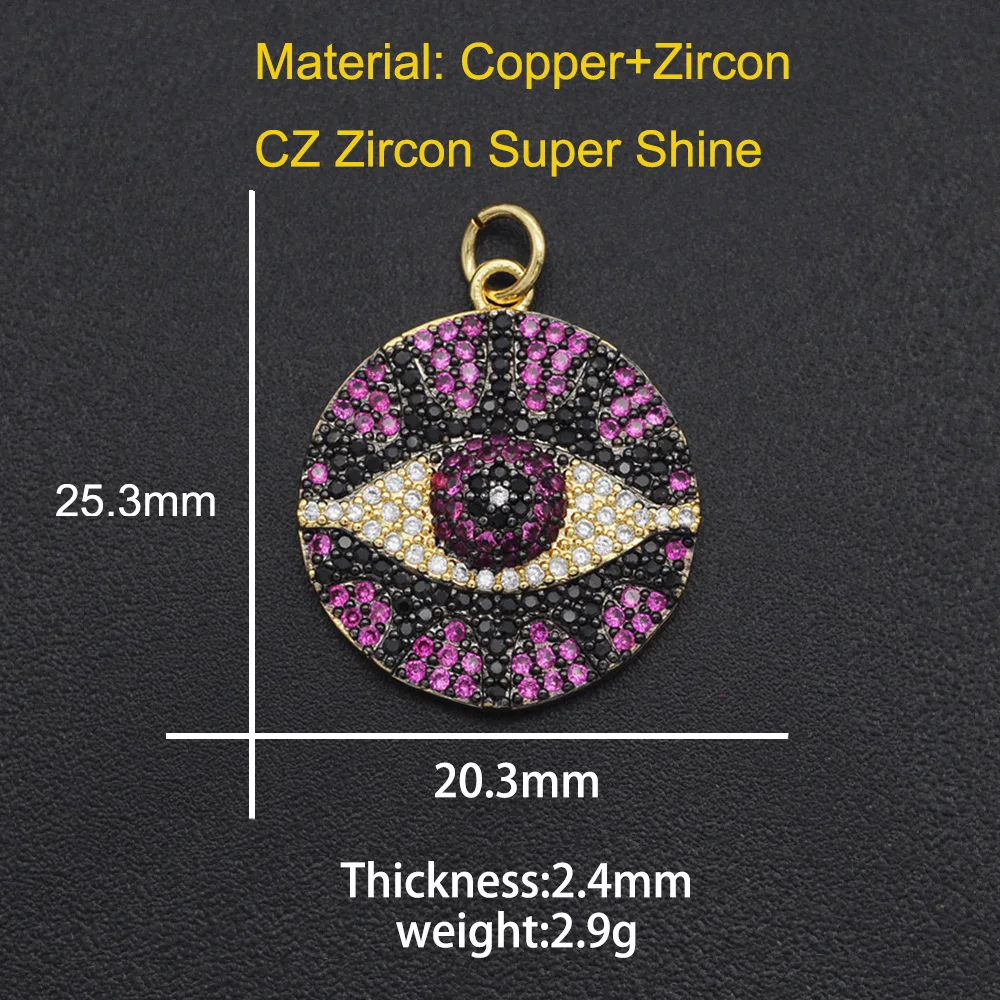 25x20mm 100% CZ Zircon Evil Eye DIY Jewelry Charm Pendant Wholesale Top Seller Jewelry Earring Necklace Making Luxury Design
25x20mm 100% CZ Zircon Evil Eye DIY Jewelry Charm Pendant Wholesale Top Seller Jewelry Earring Necklace Making Luxury Design