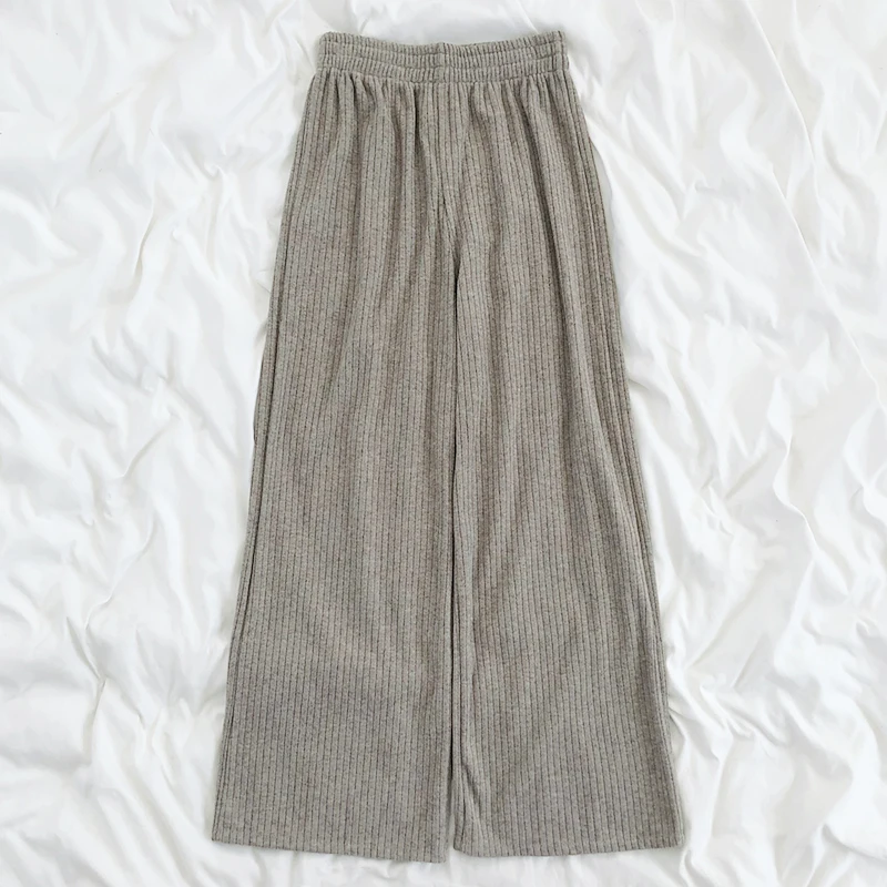 2020 New Auutmn Winter Elastic Waist Straight Pants Women Casual High Waist Pants Woman Black Harajuku Wide Leg Pants
2020 New Auutmn Winter Elastic Waist Straight Pants Women Casual High Waist Pants Woman Black Harajuku Wide Leg Pants