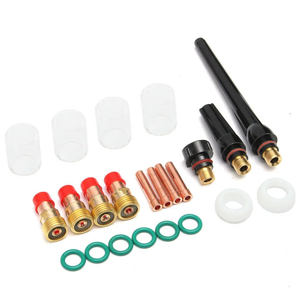 20pc WP-17/18/26 TIG Welding Parts 17GL040 17GL116 10N22S Chuck Body Stubby Gas Lens Insulator Heat Resistant Glass Soldering
20pc WP-17/18/26 TIG Welding Parts 17GL040 17GL116 10N22S Chuck Body Stubby Gas Lens Insulator Heat Resistant Glass Soldering