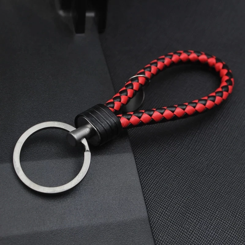 Fashion Leather Rope Woven Key Chain Metal Keyring Tungsten Steel Keychain Men Women Key Holder Chain Ring Auto Key Ring Charm
Fashion Leather Rope Woven Key Chain Metal Keyring Tungsten Steel Keychain Men Women Key Holder Chain Ring Auto Key Ring Charm