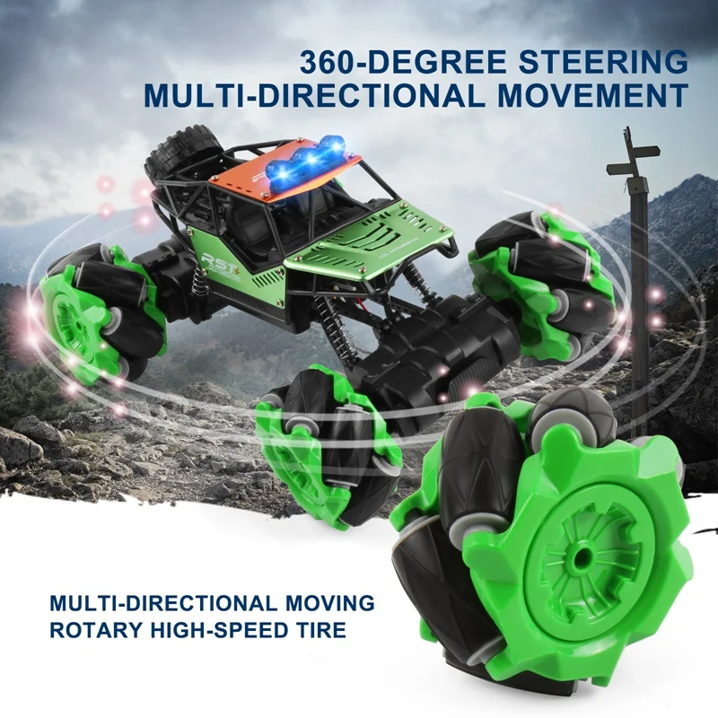 RC Car 2.4Ghz 4CH Stunt Drift Crawler Dual Remote Control Car 360 Degree Flip Vehicle Toys for Children
RC Car 2.4Ghz 4CH Stunt Drift Crawler Dual Remote Control Car 360 Degree Flip Vehicle Toys for Children