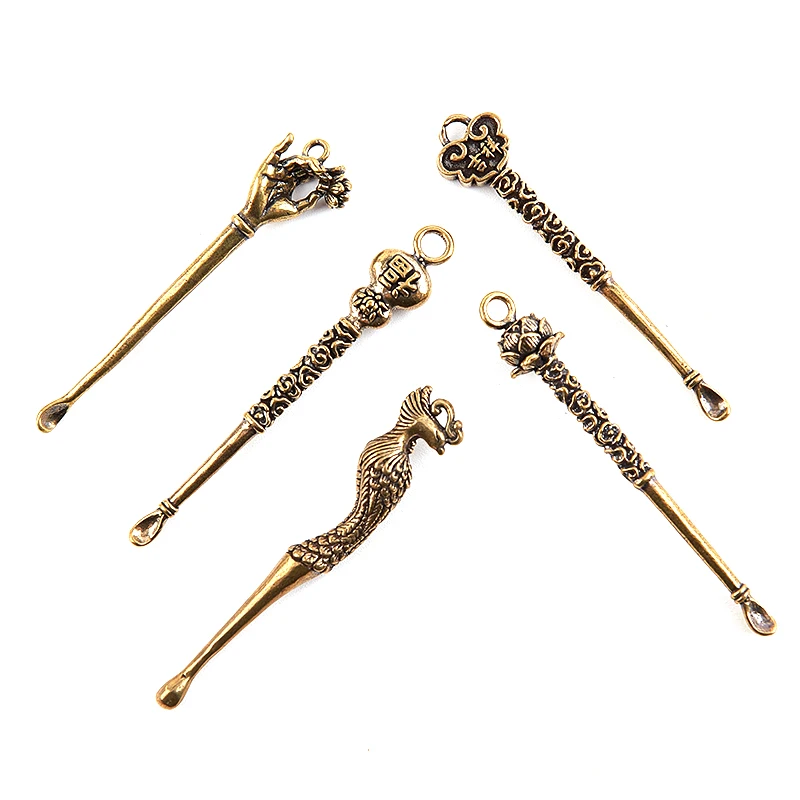1pc Retro Brass Ear Spoons Portable Ear Cleaning Tool Dragon Ear Pick Ear Wax Remover Curette Cleaner Keychain Pendants
1pc Retro Brass Ear Spoons Portable Ear Cleaning Tool Dragon Ear Pick Ear Wax Remover Curette Cleaner Keychain Pendants