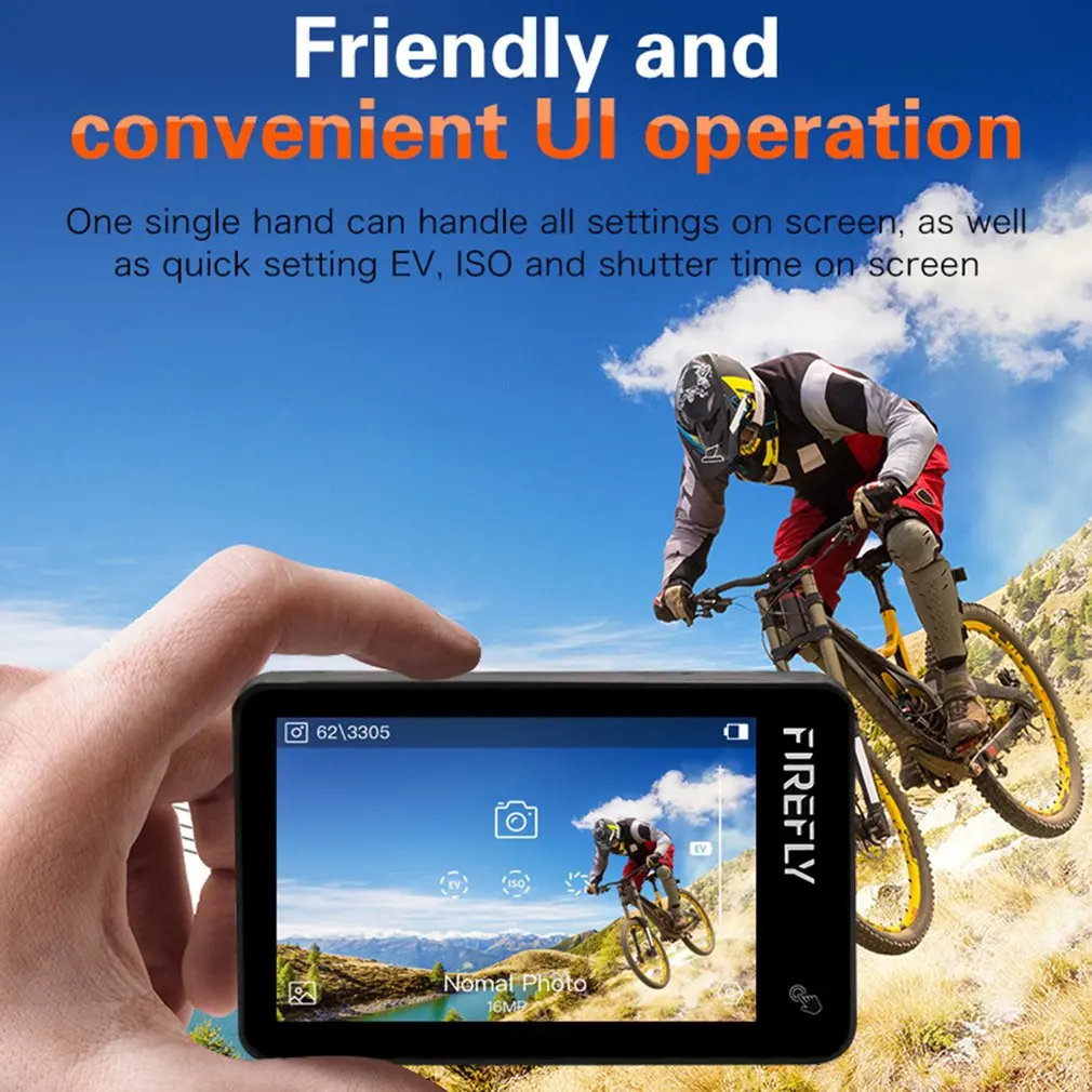 Firefly X/XS WIFI FPV Action Camera 170 Degree Wide-angle Sports Camera 4K Anti-shake 7x Zoom Touch Aerial Camera
Firefly X/XS WIFI FPV Action Camera 170 Degree Wide-angle Sports Camera 4K Anti-shake 7x Zoom Touch Aerial Camera