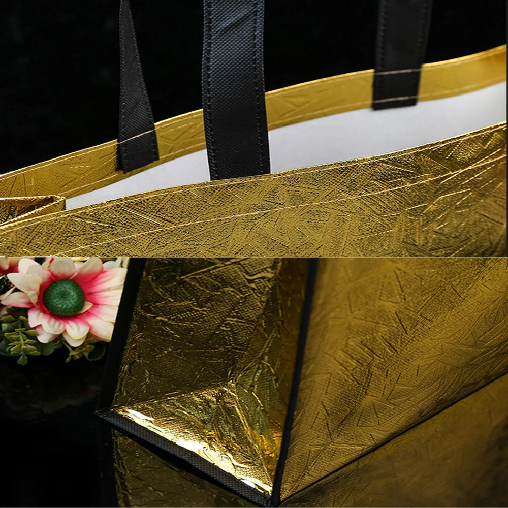 Fashion Laser Shopping Bag Foldable Eco Bag Large Reusable Shopping Bag Tote Waterproof Fabric Non woven Bag No Zipper
Fashion Laser Shopping Bag Foldable Eco Bag Large Reusable Shopping Bag Tote Waterproof Fabric Non woven Bag No Zipper
