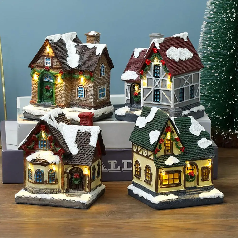 Christmas Scene Village Houses Christmas Village Collection Ornament With Warm LED Light
Christmas Scene Village Houses Christmas Village Collection Ornament With Warm LED Light