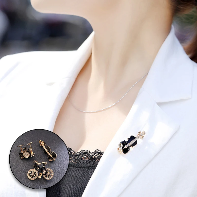 New Bicycle Brooch Alloy Rhinestone Brooch Musical Instrument Cartoon Dripping Brooch Wild Personality Western Accessories
New Bicycle Brooch Alloy Rhinestone Brooch Musical Instrument Cartoon Dripping Brooch Wild Personality Western Accessories