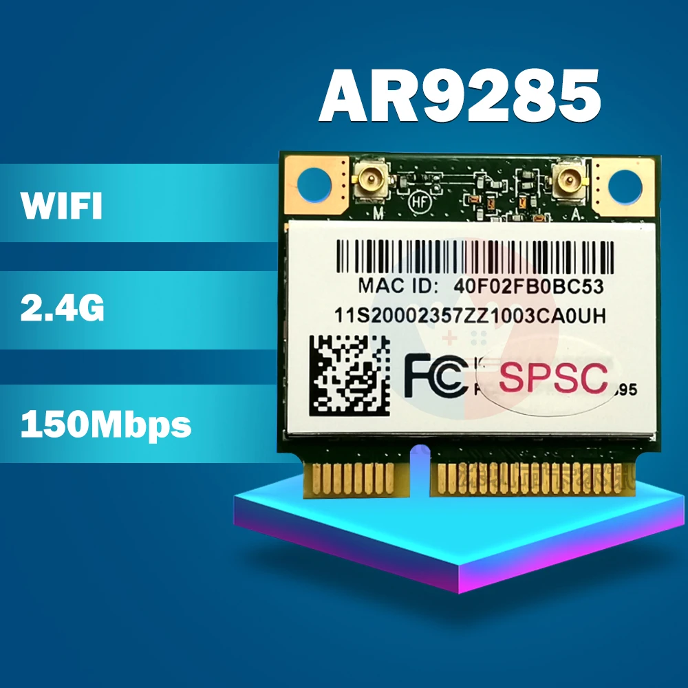 Беспроводная карта Wi-Fi Atheros AR5B95 AR9285 9285 802.11b/g/n 150 Мбит/с Half Mini PCI-E для V460 G460 B560 Z460 Z560 Y460