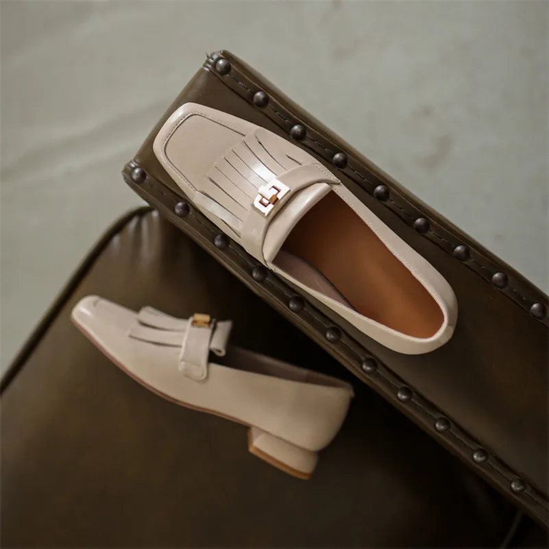 Meotina Genuine Leather Low Heel Shoes Fringe Fashion Square Toe Women Pumps Buckle Slip On Footwear Female Thick Heels Shoes 40
Meotina Genuine Leather Low Heel Shoes Fringe Fashion Square Toe Women Pumps Buckle Slip On Footwear Female Thick Heels Shoes 40