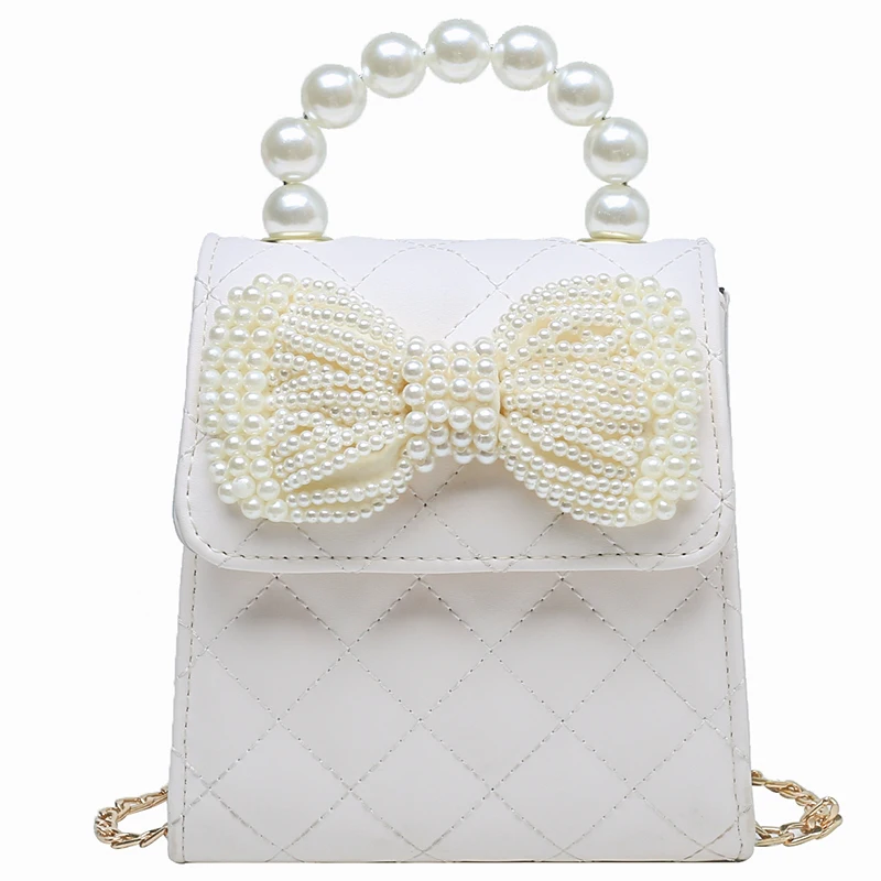 Lattice Pearl Bow Tote bag 2021 Fashion New High-quality PU Leather Women's Designer Handbag Chain Cute Shoulder Messenger Bag
Lattice Pearl Bow Tote bag 2021 Fashion New High-quality PU Leather Women's Designer Handbag Chain Cute Shoulder Messenger Bag