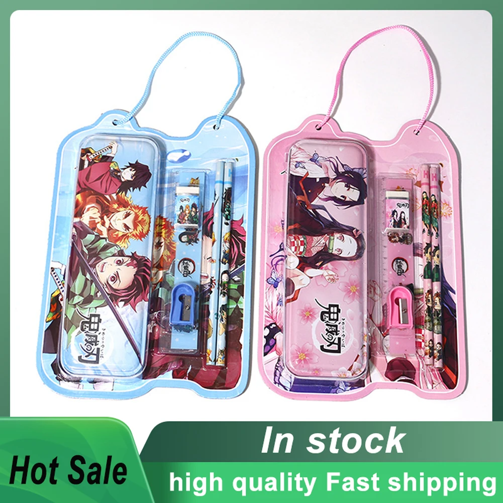 6Pcs/Set Anime Demon Slayer Blade Pattern Pencil Case Ruler Eraser Set Student Multifunctional Learning Drawing Toys ZH
6Pcs/Set Anime Demon Slayer Blade Pattern Pencil Case Ruler Eraser Set Student Multifunctional Learning Drawing Toys ZH