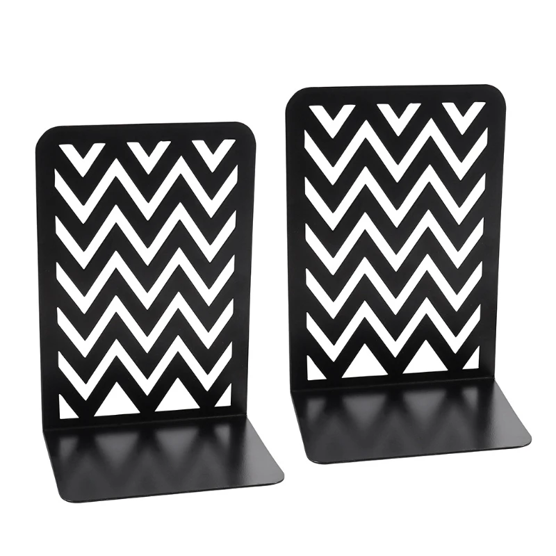 Pack of 2 Nonskid Heavy Duty Metal Bookend Magazines Organizer Holder Book Stand Dorm Home Office Decoration Supplies
Pack of 2 Nonskid Heavy Duty Metal Bookend Magazines Organizer Holder Book Stand Dorm Home Office Decoration Supplies