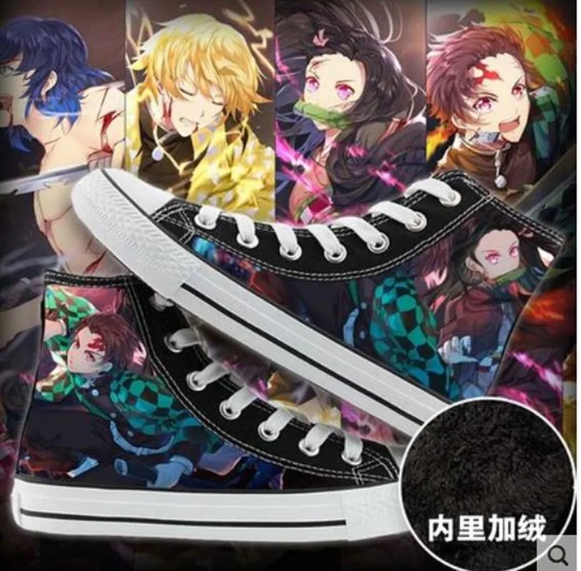 Кеды Kimetsu no Yaiba мужские парусиновые, Повседневная Удобная Обувь для косплея, с изображением рассекающего демонов аниме, для студентов
Кеды Kimetsu no Yaiba мужские парусиновые, Повседневная Удобная Обувь для косплея, с изображением рассекающего демонов аниме, для студентов