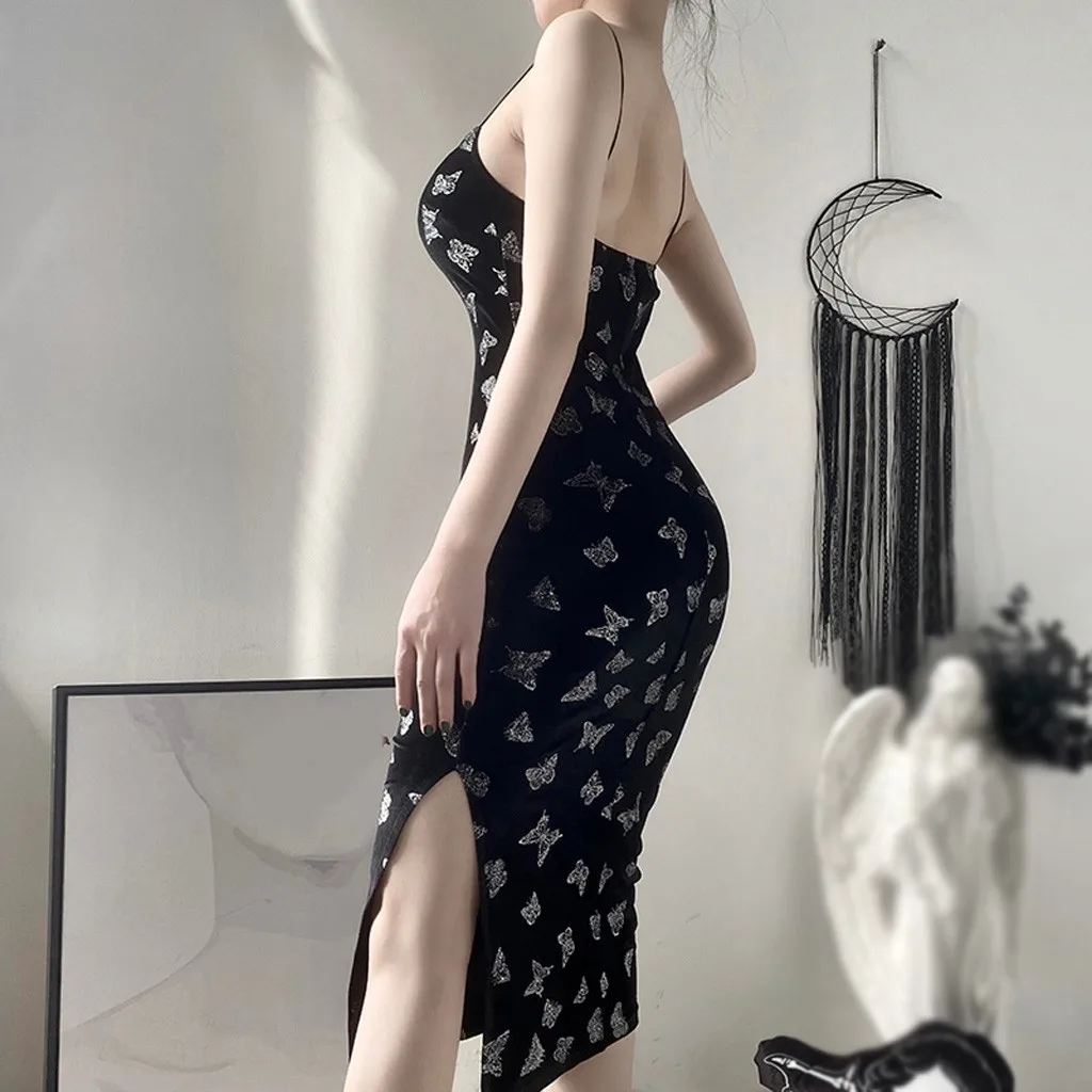 KANCOOLD dress Women's Butterfly Printing Sleeveless Split Hip Sling Slim Fit Sexy Casual Dress Streetwear dress momen 2020MAR16
KANCOOLD dress Women's Butterfly Printing Sleeveless Split Hip Sling Slim Fit Sexy Casual Dress Streetwear dress momen 2020MAR16