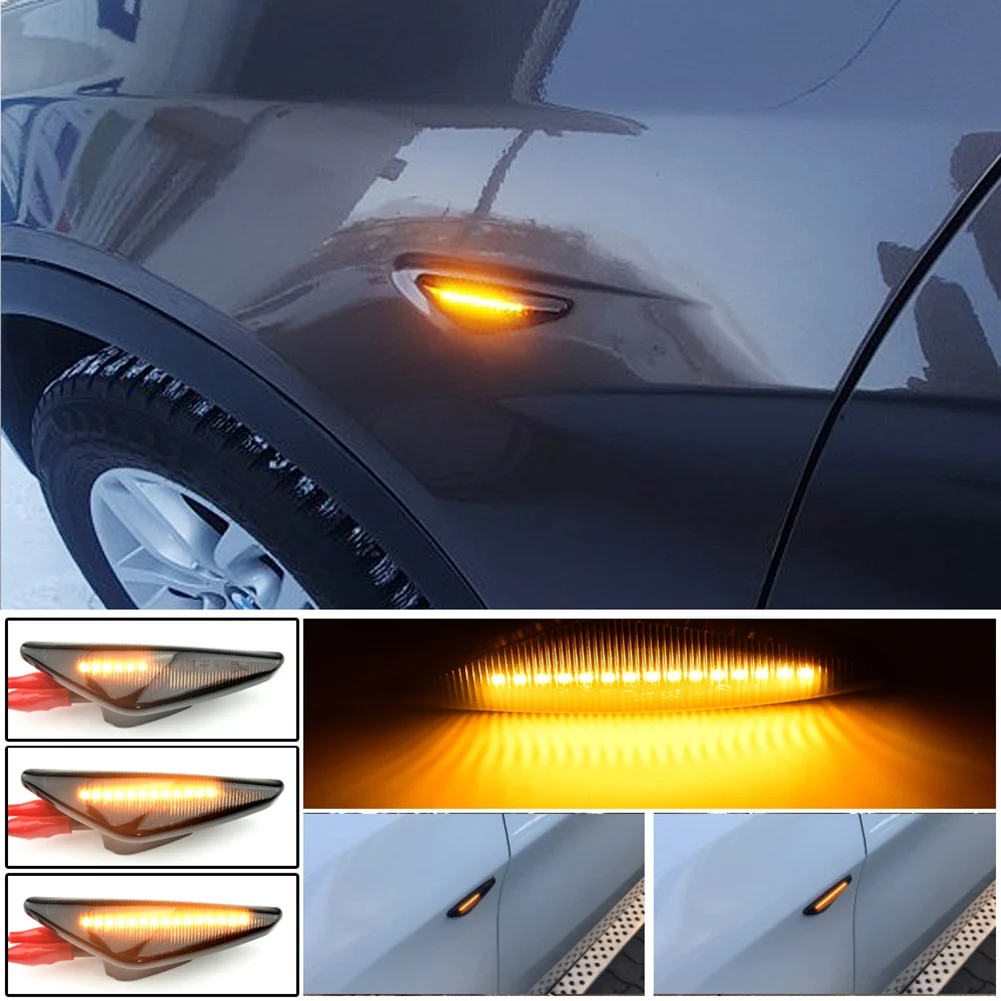 LED Dynamic Front Fender Side Marker Lights Turn Signal Lights Replacement Smoke Lens for BMW X3 F25 X5 E70 X6 E71 E72 Side Lamp
LED Dynamic Front Fender Side Marker Lights Turn Signal Lights Replacement Smoke Lens for BMW X3 F25 X5 E70 X6 E71 E72 Side Lamp