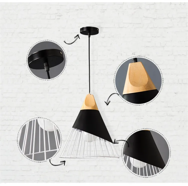 Vintage Indoor Lighting Pendant Light Wood Aluminum Lamp Restaurant Bar Coffee Dining Room LED Hanging Decoration Light Fixture
Vintage Indoor Lighting Pendant Light Wood Aluminum Lamp Restaurant Bar Coffee Dining Room LED Hanging Decoration Light Fixture