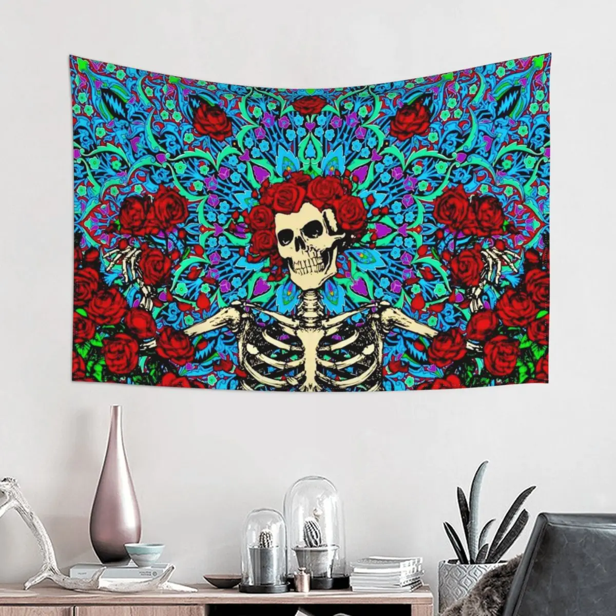 60in*40inGrateful Dead Skull Design Wall Cloth Background Wall Cloth Home Decoration Wall Blanket Tapestry Bedroom Wall Hanging
60in*40inGrateful Dead Skull Design Wall Cloth Background Wall Cloth Home Decoration Wall Blanket Tapestry Bedroom Wall Hanging