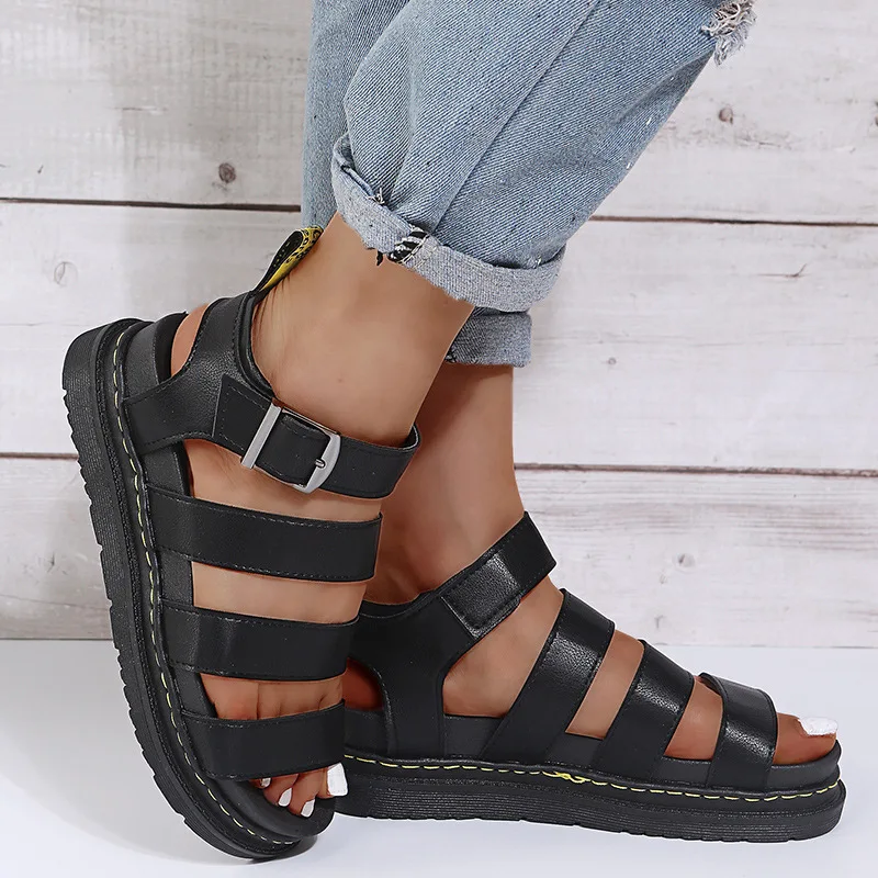 2021 European and American Summer New Thick-soled Sandals Buckle Roman Shoes Women's Shoes Lightweight Breathable Casual Sandals
2021 European and American Summer New Thick-soled Sandals Buckle Roman Shoes Women's Shoes Lightweight Breathable Casual Sandals