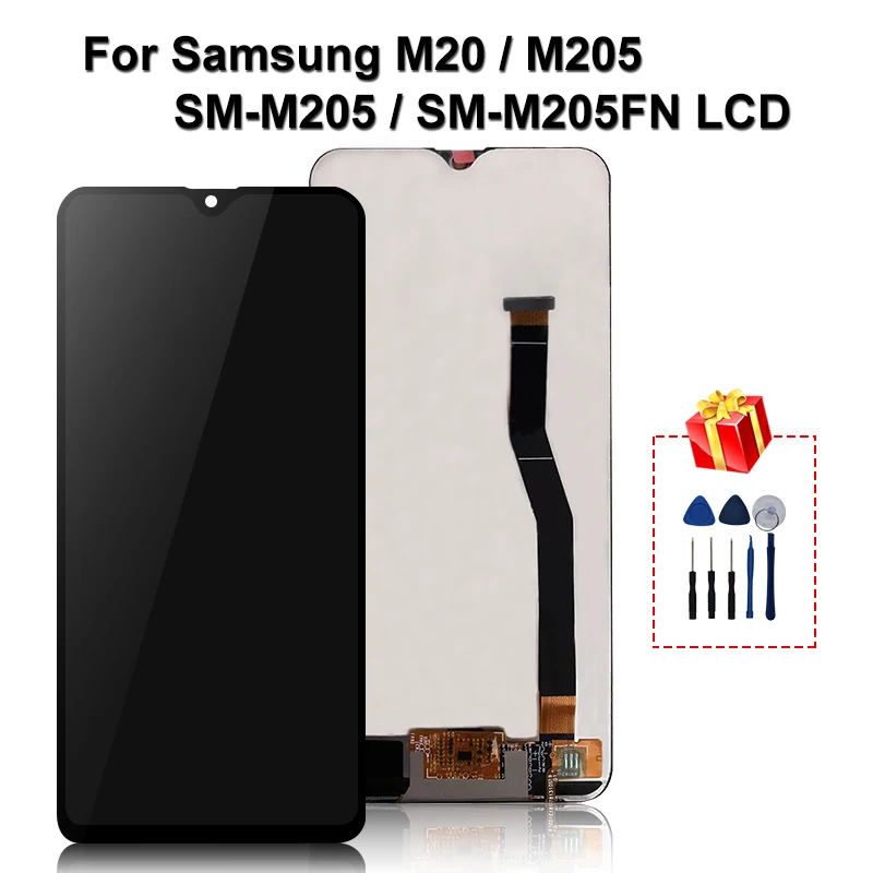 Оригинальный ЖК-дисплей для Samsung Galaxy M20 LCD M205 SM-M205 SM-M205FN сенсорный экран дигитайзер дисплей запасные части в сборе
Оригинальный ЖК-дисплей для Samsung Galaxy M20 LCD M205 SM-M205 SM-M205FN сенсорный экран дигитайзер дисплей запасные части в сборе