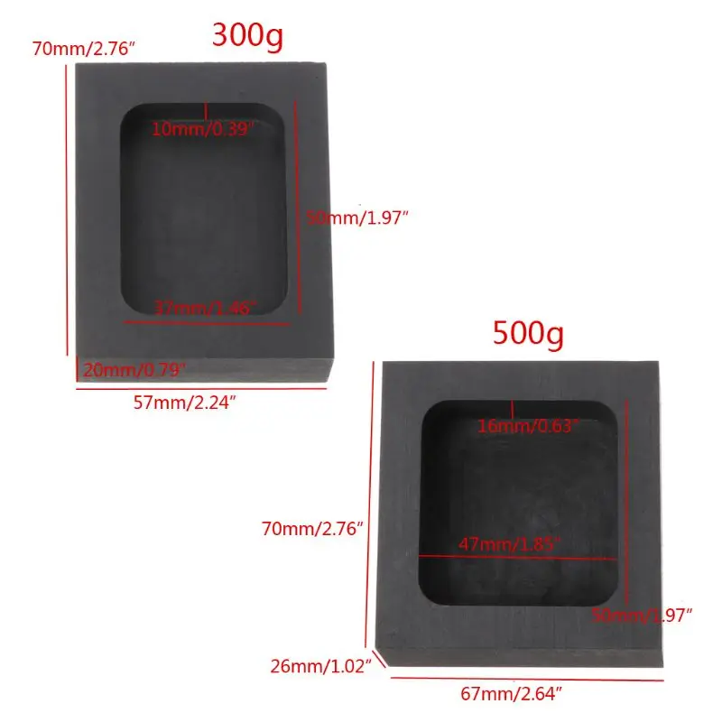 Graphite Ingot Bar Mold Mould Crucible for Melting Gold Silver Casting Refining XX9D
Graphite Ingot Bar Mold Mould Crucible for Melting Gold Silver Casting Refining XX9D