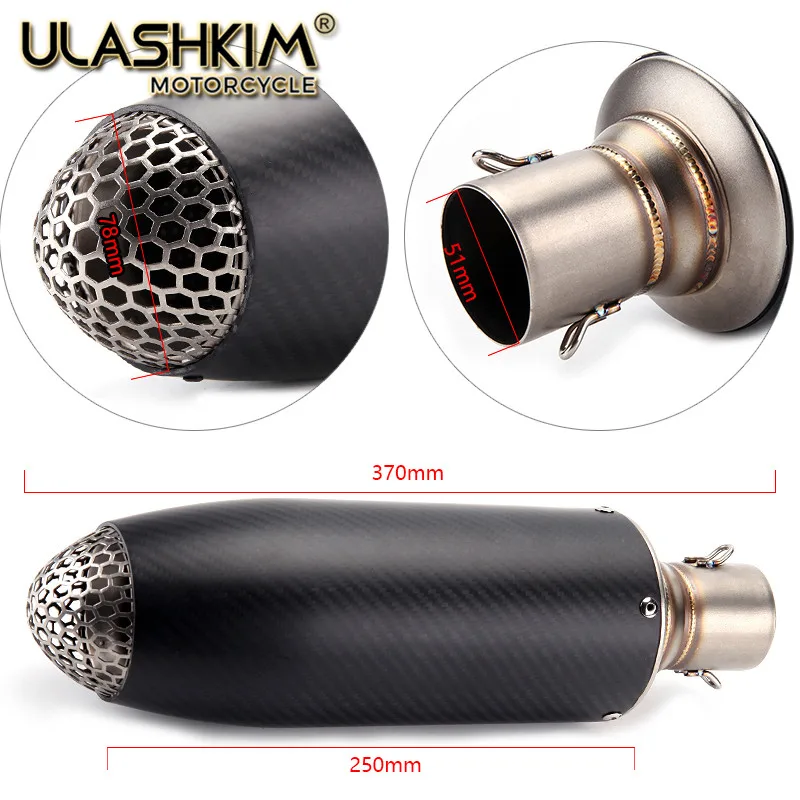 36-51mm Universal Motorcycle SC Exhaust Muffler Escape Carbon Fiber Slip On Install Z125PRO Z250 Ninja250SL Ninja250R Ninja250
36-51mm Universal Motorcycle SC Exhaust Muffler Escape Carbon Fiber Slip On Install Z125PRO Z250 Ninja250SL Ninja250R Ninja250