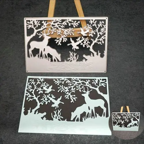 Stencil Deer Craft Paper Christmas Dies Embossing Forest Scrapbooking knife Metal Cutting Cutting mould
Stencil Deer Craft Paper Christmas Dies Embossing Forest Scrapbooking knife Metal Cutting Cutting mould