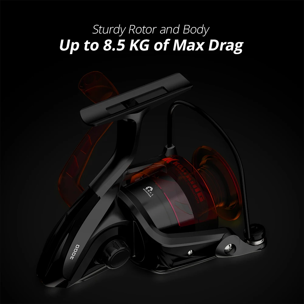 Super Light Spinning Fishing Reel 8KG Max Drag 5.0:1 Gear Ratio Freshwater Carp Fishing Coil
Super Light Spinning Fishing Reel 8KG Max Drag 5.0:1 Gear Ratio Freshwater Carp Fishing Coil