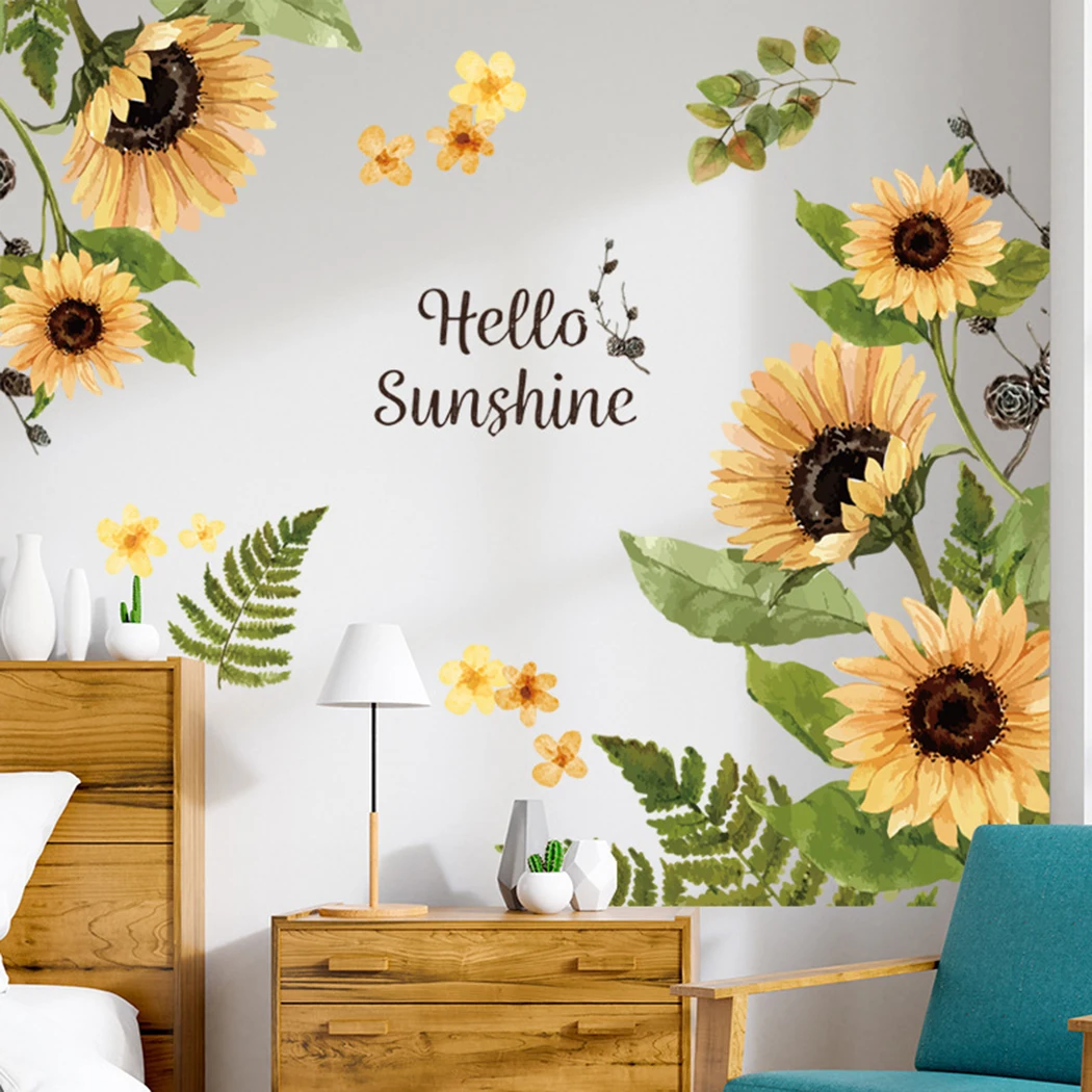 PVC Removable Sunflower Wall Sticker Kitchen Waterproof Decals Wallpaper For Kids Room Living Room Bedroom Home Decoration
PVC Removable Sunflower Wall Sticker Kitchen Waterproof Decals Wallpaper For Kids Room Living Room Bedroom Home Decoration