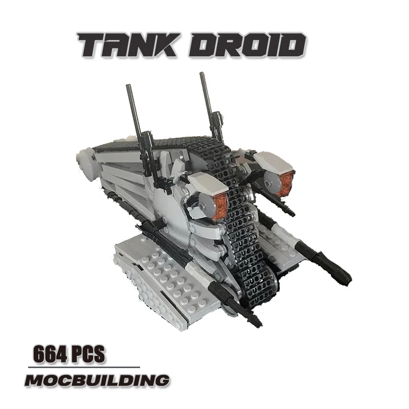 Tank Droid Building Blocks Corporate Alliance At Minifigure Scale Creator Expert Assembly MOC Model DIY Brick Children Toy Gift
Tank Droid Building Blocks Corporate Alliance At Minifigure Scale Creator Expert Assembly MOC Model DIY Brick Children Toy Gift
