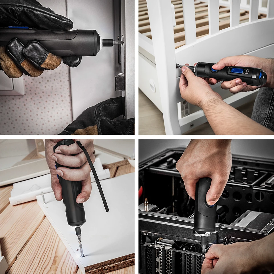 4v Mini Electric Screwdriver Set Usb Rechargeable Smart Cordless Electric Screwdriver Handle With 32+1 Bit Set By
4v Mini Electric Screwdriver Set Usb Rechargeable Smart Cordless Electric Screwdriver Handle With 32+1 Bit Set By