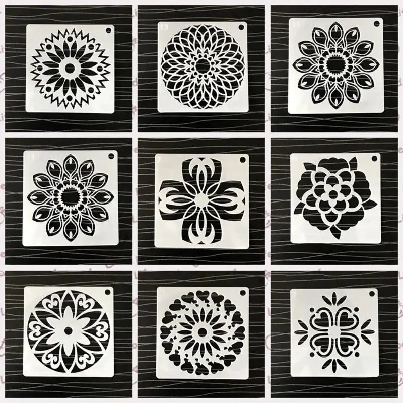 48pcs/set Mandala Stencils DIY Painting Scrapbook Coloring Embossing Album Decor Y51A
48pcs/set Mandala Stencils DIY Painting Scrapbook Coloring Embossing Album Decor Y51A