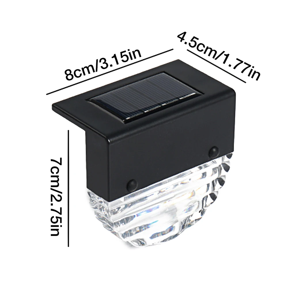 4pcs Solar Stair Lamp Outdoor Street Garden Yard Waterproof Colorful Solar LED Light Dual Mode Fence Lamp Courtyard Decoration
4pcs Solar Stair Lamp Outdoor Street Garden Yard Waterproof Colorful Solar LED Light Dual Mode Fence Lamp Courtyard Decoration