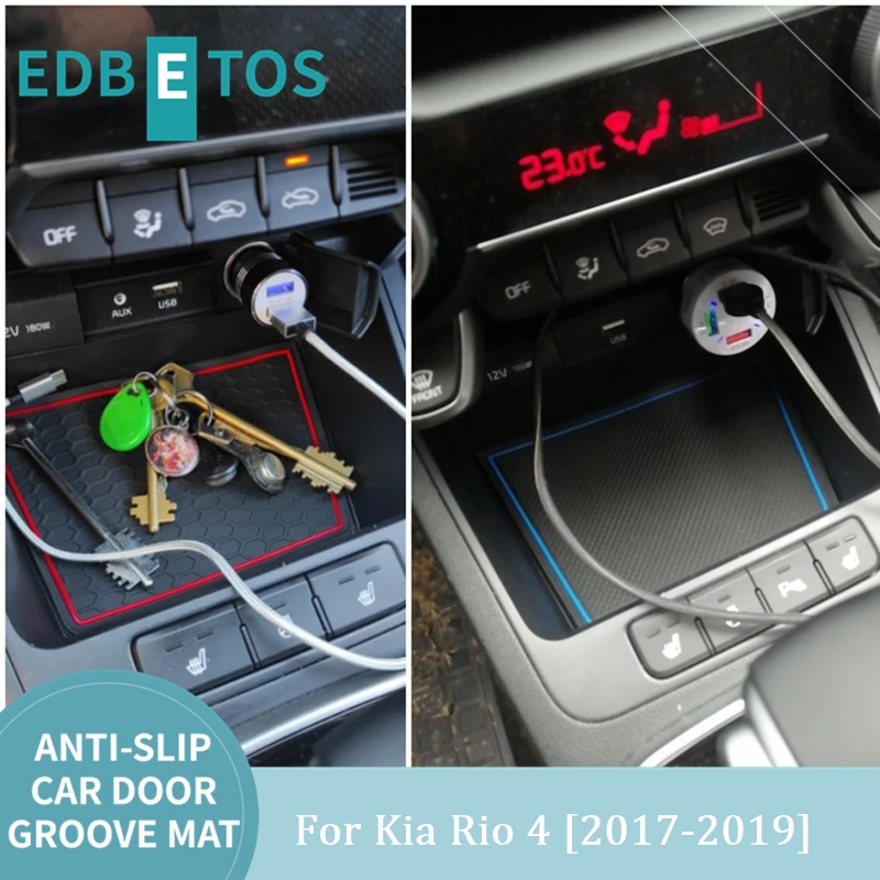Автомобильный коврик для гаджетов Kia Rio 4 X-Line RIO 2017 2018 2019 аксессуары гелевые