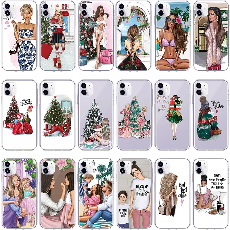 Чехол с надписью Merry Christmas для iPhone 11 12 Pro Max XR XS X Mini 6 5se 7 8 Plus|Бамперы| |