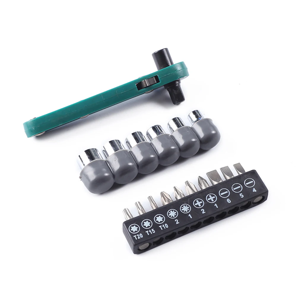 Socket Screwdriver Bit Bike Socket Wrench Kit Tool 17pcs Multifunction Steel Ratchet Handle Wrench Connector
Socket Screwdriver Bit Bike Socket Wrench Kit Tool 17pcs Multifunction Steel Ratchet Handle Wrench Connector