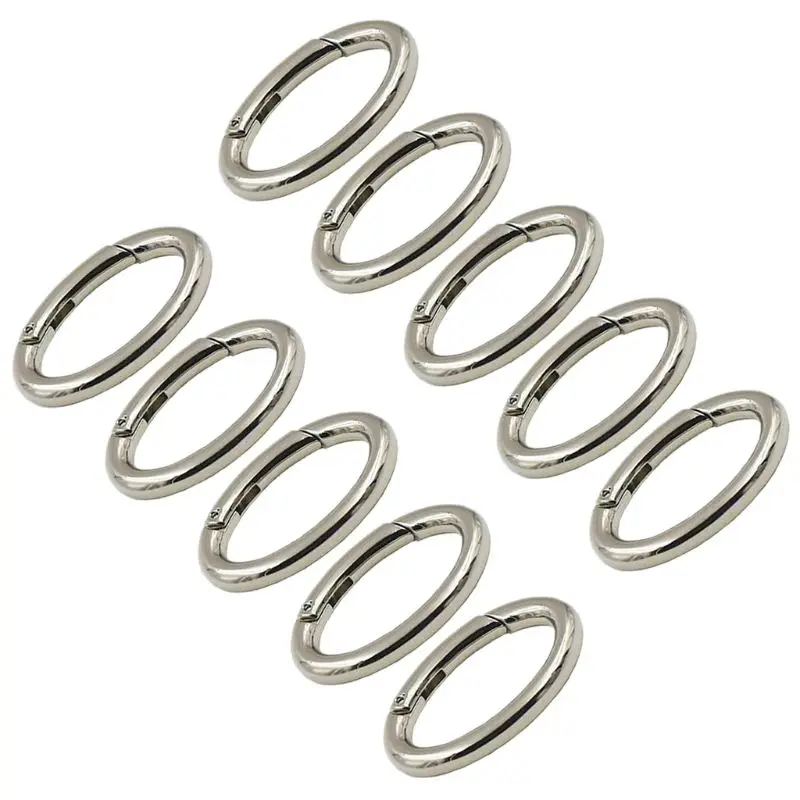 5pcs Zinc Alloy Oval Spring Clip Oval Keyring Carabiner Trigger Spring for Bags Purses
5pcs Zinc Alloy Oval Spring Clip Oval Keyring Carabiner Trigger Spring for Bags Purses