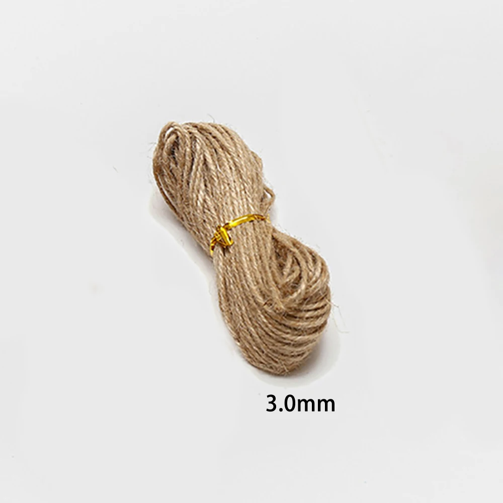 20M Natural Brown Jute Hemp Rope Hessian Twine Cord Shank Crafts String For Gift Packaging Home Textiles Flowerpot Decor 4mm
20M Natural Brown Jute Hemp Rope Hessian Twine Cord Shank Crafts String For Gift Packaging Home Textiles Flowerpot Decor 4mm