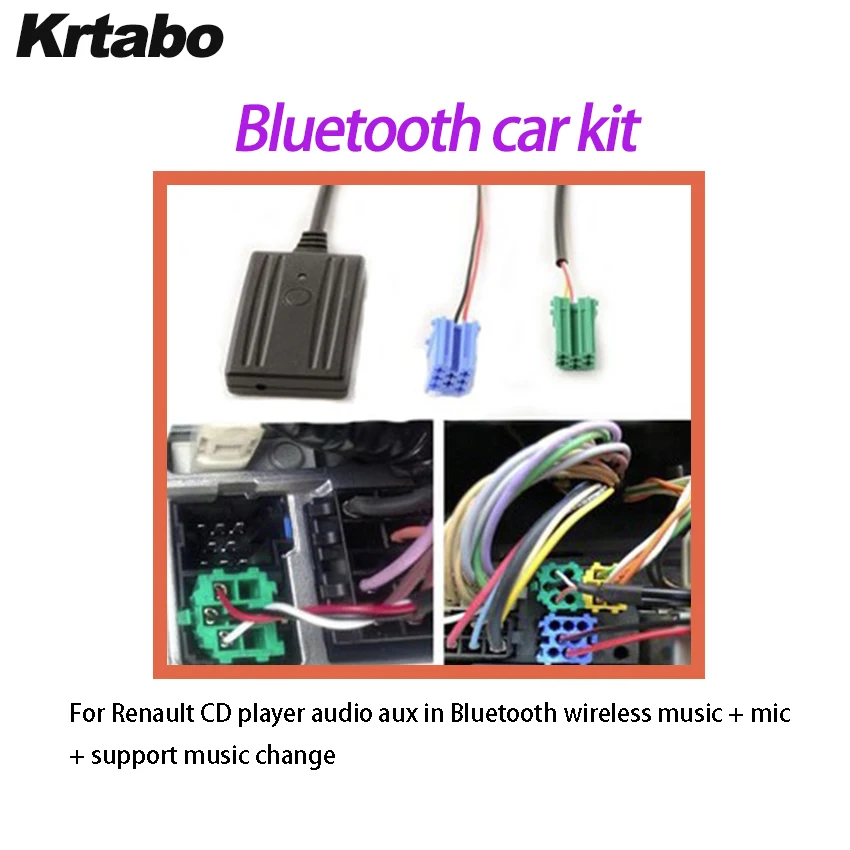 Для Renault CD плеер аудио aux in Bluetooth Беспроводная Музыка + микрофон + Поддержка изменения музыки
Для Renault CD плеер аудио aux in Bluetooth Беспроводная Музыка + микрофон + Поддержка изменения музыки