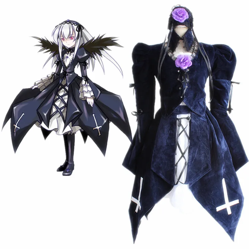 

Anime Rozen Maiden Cosplay Costumes Suigintou Cosplay Costume Lolita Dresses Halloween Party Mercury Lampe Cosplay Costumes