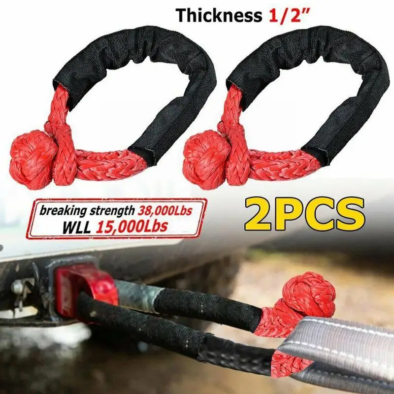 2pcs Soft Eyebolt Synthetic Rope 38000 Pounds Traction Flexible Recovery Rope For Car Rope Synthetic Off-road Belt Pull Tra P6H5
2pcs Soft Eyebolt Synthetic Rope 38000 Pounds Traction Flexible Recovery Rope For Car Rope Synthetic Off-road Belt Pull Tra P6H5
