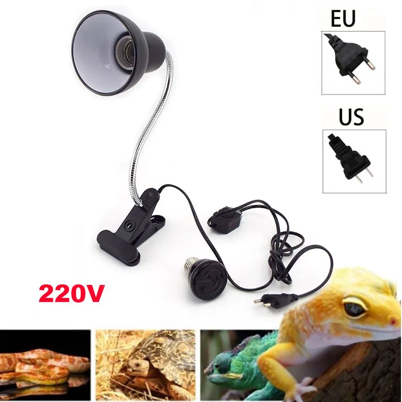 50W 75W 100W Mini Pet Reptile Heat Lamp Kit with Clip-on Lights E27 Socket Holder Heating Lamp Set Tortoises Basking Lighting
50W 75W 100W Mini Pet Reptile Heat Lamp Kit with Clip-on Lights E27 Socket Holder Heating Lamp Set Tortoises Basking Lighting