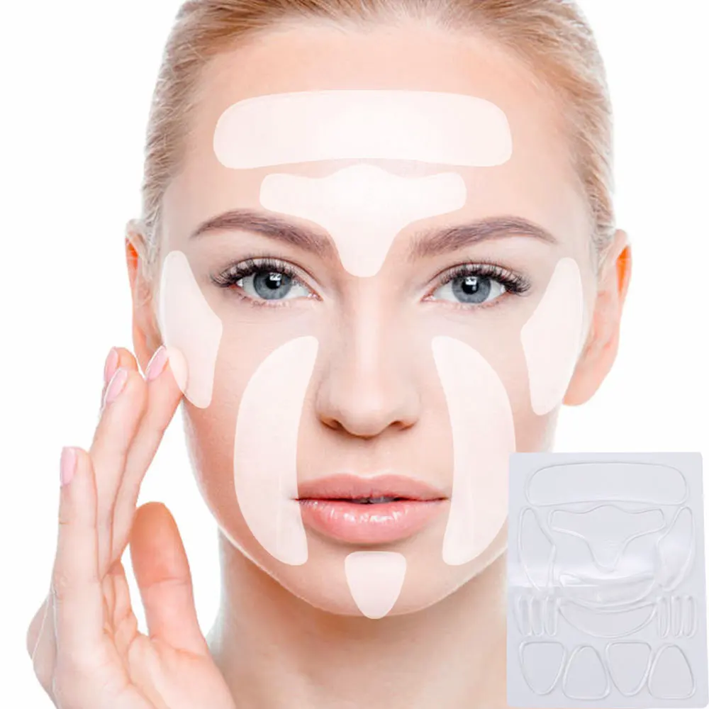 16PCS Reusable Silicone Anti-wrinkle Face Forehead Sticker Cheek Chin Sticker Facial Eye Patches Wrinkle Removal Face Lifting
16PCS Reusable Silicone Anti-wrinkle Face Forehead Sticker Cheek Chin Sticker Facial Eye Patches Wrinkle Removal Face Lifting