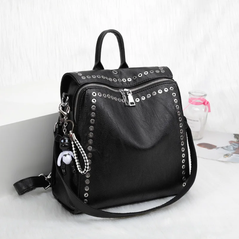 New Women Genuine Leather Waterproof Backpack Female Travel Bag Teenage Girls Fashion Schoolbag Rivet Multifunctional Backpack
New Women Genuine Leather Waterproof Backpack Female Travel Bag Teenage Girls Fashion Schoolbag Rivet Multifunctional Backpack
