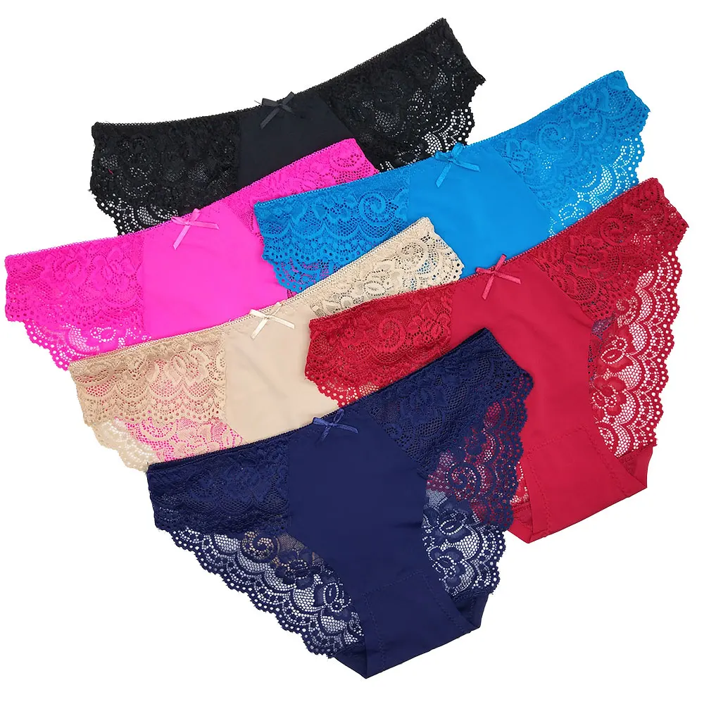 Ice Silk Traceless Women's Briefs 12PCS Cotton Bottom Crotch Comfortable Lace Underwear Sexy Seamless Girls Lingerie Solid Color
Ice Silk Traceless Women's Briefs 12PCS Cotton Bottom Crotch Comfortable Lace Underwear Sexy Seamless Girls Lingerie Solid Color
