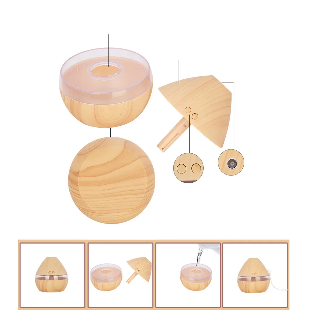 Wood Grain Essential Oil Aromatherapy Diffuser USB Charging Home Room Air Humidifier Purify Soothing LED Night Light Mist Maker
Wood Grain Essential Oil Aromatherapy Diffuser USB Charging Home Room Air Humidifier Purify Soothing LED Night Light Mist Maker