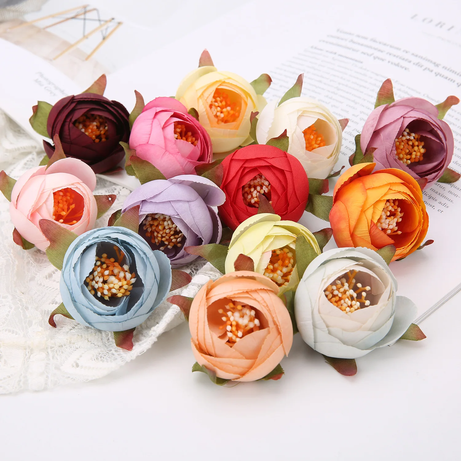 5/10PCs 5cm Artificial Rose Bud Fake Flower For Wedding Party Decoration Silk Flower Tea Bud Head DIY Wreath Scrapbooking Crafts
5/10PCs 5cm Artificial Rose Bud Fake Flower For Wedding Party Decoration Silk Flower Tea Bud Head DIY Wreath Scrapbooking Crafts