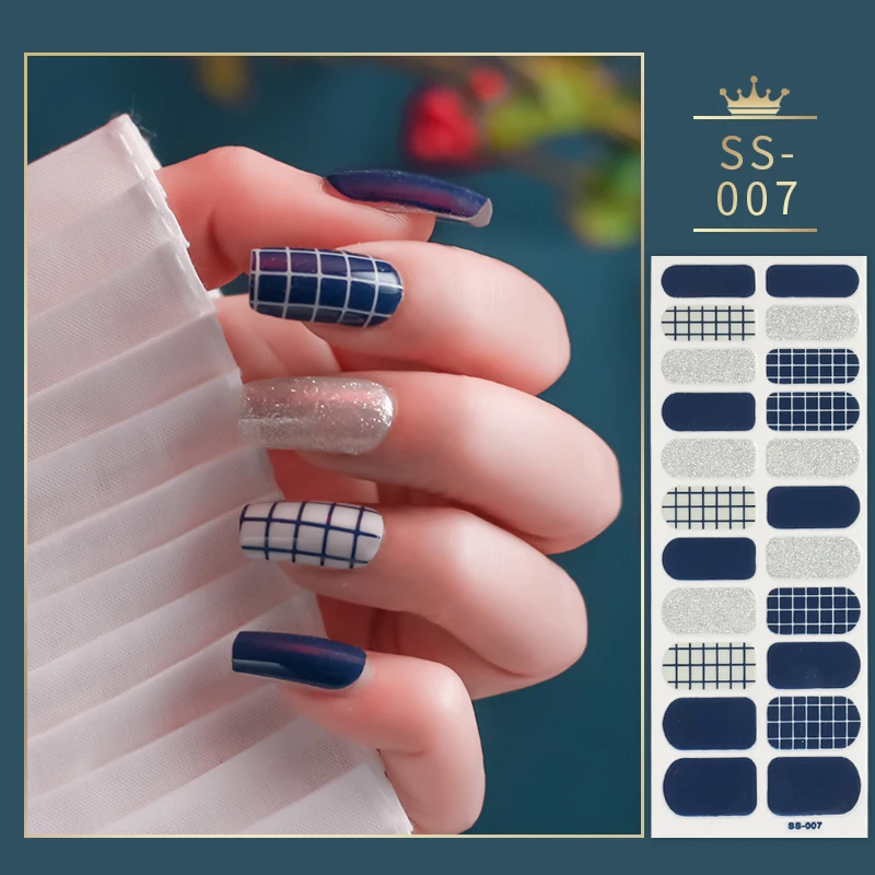 22Tips Nail Decoration Nails Sticker Designer Self Adhesive Nail Sticker Creative Nail Art Sticker Full Cover Stickers for Nails
22Tips Nail Decoration Nails Sticker Designer Self Adhesive Nail Sticker Creative Nail Art Sticker Full Cover Stickers for Nails